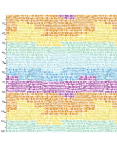 Cotton Craft Fabric 110cm wide x 1m Summer Song Collection-Mosiac