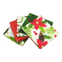 Fat Quarter Bundle Holiday Joy | Pack of 5 Fat Quarters by FE0059 Sewing Online FE0059