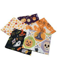 Too Cute To Spook Halloween Design Fat Quarter Bundle-Pack of 5 Cotton Fat Quarters Sewing Online FE0141