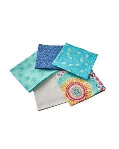 Summer Song Fat Quarter Bundle 1 Pack of 5 Cotton Fat Quarters Sewing Online FE0119