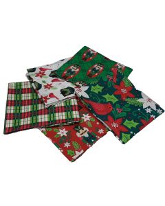 Holiday Wonder Christmas Fat Quarter Bundle-Pack of 5 Cotton Fat Quarters Sewing Online FE0123