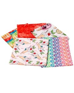 Sweet Summertime Design Fat Quarter Bundle 1-Pack of 5 Cotton Fat Quarters Sewing Online FE0144