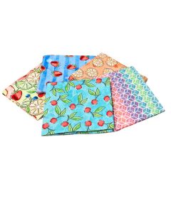Sweet Summertime Design Fat Quarter Bundle 2-Pack of 5 Cotton Fat Quarters Sewing Online FE0145