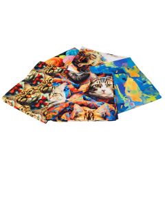 Purrfectly Playful Design Fat Quarter Bundle -Pack of 5 Cotton Fat Quarters Sewing Online FE0148