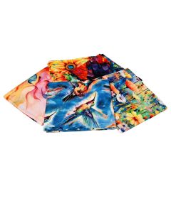 Hummingbird Bouquet Design Fat Quarter Bundle -Pack of 5 Cotton Fat Quarters Sewing Online FE0149