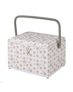 SAXTX Large Sewing Basket with Complete Accessories for Women Quilting Embroidery and Sewing Project Tools Organizer Box 12 x 9 x 6.5 inches 