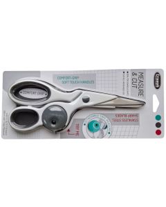 Triumph Measure/Cut 22cm/8.75in Scissors with Detachable 150cm/60in Tape Measure - Grey