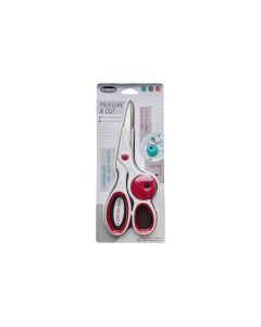 Triumph Measure/Cut 22cm/8.75in Scissors with Detachable 150cm/60in Tape Measure - Pink