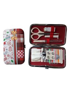 Christmas Themed Sewing Kit Purse, Bow Design