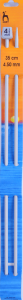 Pony P33664 ABS Plastic Single Pointed Knitting Needle, 6½mm x 35cm, 2 pack Pony P33664