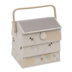 Beehive Large Sewing Box with Drawer 23.5 x 30 x 30cm HobbyGift HGNOVXL-347 Hobby Gift HGNOVXL-347