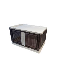 Plastic Folding Storage Box on Wheels44L Stackable Bins for Craft, Sewing, Home and Office StorageSewing Online YN6768