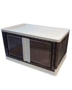 Plastic Folding Storage Box on Wheels90L Stackable Bins for Craft, Sewing, Home and Office StorageSewing Online YN6769