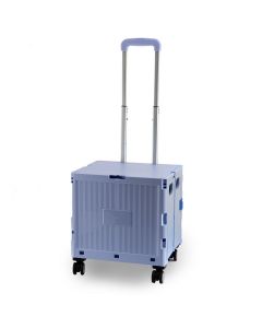 Plastic Folding Trolley Purple | Craft/Sewing and Hobby Box with Wheels | 47 x 39 x 32cm Sewing Online YN8822-PURPLE