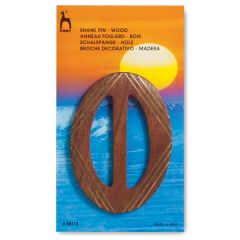 Wooden Shawl Pin - Buckle