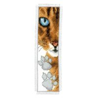 Counted Cross Stitch Kit: Bookmark: Cat Footprint Vervaco PN-0143913