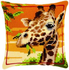 Cross Stitch Cushion Giraffe Vervaco PN-0145345
