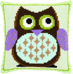 Cross Stitch Cushion Mister Owl Vervaco PN-0147157