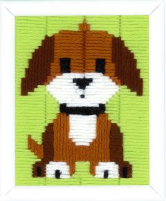 Long Stitch Kit Brown Doggy Vervaco PN-0147444