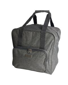Large Overlocker Bag Heather Grey | 38 x 36 x 33cm | Carry Bag for Janome, Brother, Singer, Bernina and Most Overlockers Sew Stylish PT650-HEATHER-GREY