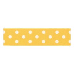 Berisfords 25mm Gold Polka Dot Ribbon (20m spool) Berisfords Ribbon R1225125-37
