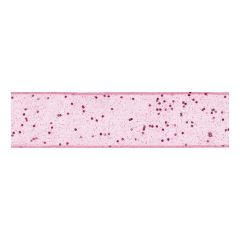 Berisfords 25mm Pink Random Glitter Ribbon (20m spool) Berisfords Ribbon R4280225-2