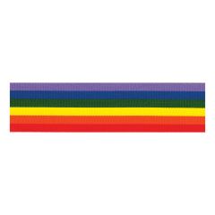 Berisfords Multicolour Rainbow Ribbon (20m spool) Berisfords Ribbon R60003----1
