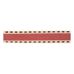 Berisfords 15mm Red Vintage Stitch Ribbon (15m spool)