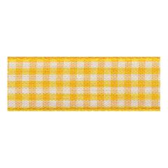 Berisfords 5mm Gold Gingham Ribbon (20m spool) Berisfords Ribbon R73915-37