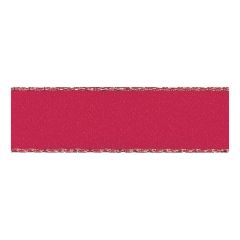 Berisfords 25mm Red Gold Metallic Edge Satin Ribbon (20m spool) Berisfords Ribbon R769625-15