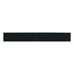 Berisfords 13mm Black Polyester Woven Kick Tape Ribbon (20m spool)
