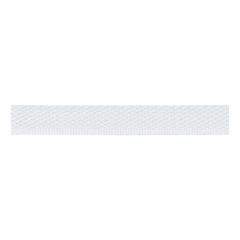 Berisfords 13mm White Polyester Woven Kick Tape Ribbon (20m spool)
