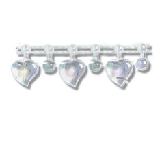 Fancy Shape Heart Shaped Pearl Beading 12mm x 10 M Rolls Trimits EG452---