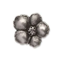 Metal Flower Button G4241 | 25mm (Pack of 50)