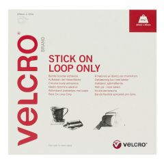 Velcro Tape Stick On (Loop Only) 20mm x 10mtr Velcro V60222