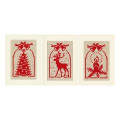 Cross Stitch: Christmas Symbols Card Set Vervaco PN-0021444