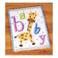 Latch Hook: Rug: Baby Giraffe II Vervaco PN-0149292