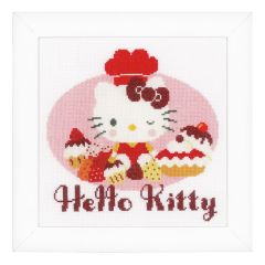 Counted Cross Stitch Kit: Hello Kitty: Pie Baking Vervaco PN-0154560