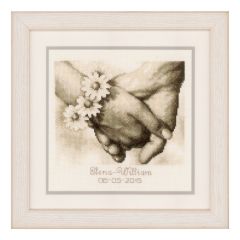 Counted Cross Stitch Kit: Wedding Record: Just Married Vervaco PN-0154752