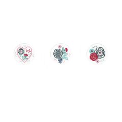 Counted Cross Stitch Cards: Modern Flowers (Set of 3) Vervaco PN-0156951