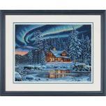 Aurora Cabin Cross Stitch Kit