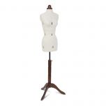 Sewing Online Adjustable Dressmakers Dummy, Lady Valet in Cream Fabric with Hem Marker, Dress Form Sizes 10 to 16 - Pin, Measure, Fit and Display your Clothes on this Tailors Dummy - FG202