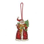 Counted Cross Stitch: Ornament: Santa