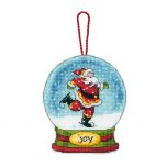 Counted Cross Stitch: Snow Globe: Joy