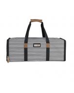 Everything Mary Die Cut Storage Case, Black & White Stripe - Carry Bag for Cricut, Silhouette, and Most Diecut Machines - EVM12685-1