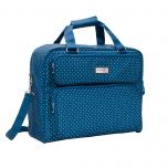 Everything Mary Sewing Machine Bag, Blue Dot - Carry Case for Brother, Singer, Bernina, and Most Sewing Machines - EVM12398-4