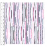 Cotton Craft Fabric 110cm wide x 1m | Love Always Stick Stripe | 13827-WHITE