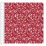 Cotton Craft Fabric 110cm wide x 1m - Basics Wispy - Red - 14955-RED