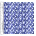 Cotton Craft Fabric 110cm wide x 1m - Basics Lattice - Royal - 14957-ROYAL