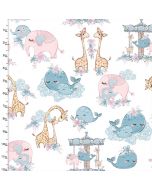 Brushed Cotton Craft Fabric 110cm wide x 1m Mommy and Me Collection - Mommy and Me